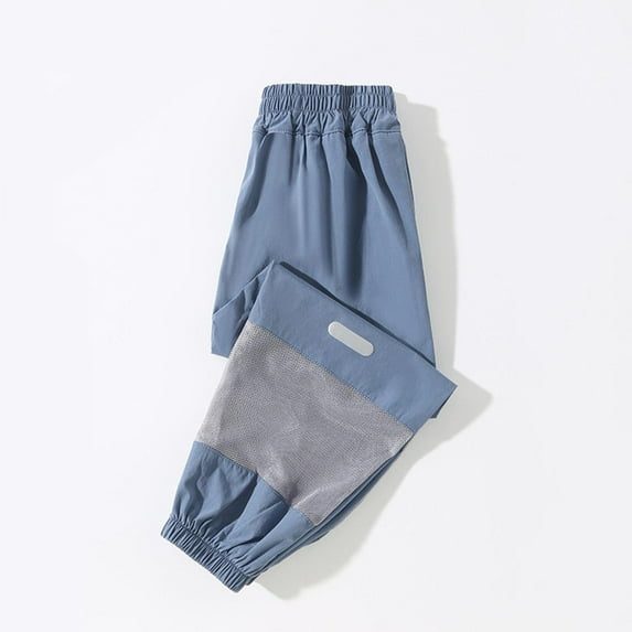 breaise Boys Cargo Joggers Summer Hiking Pants Kids Lightweight Quick Dry Elastic Waist Athletic Pants 3-15Y