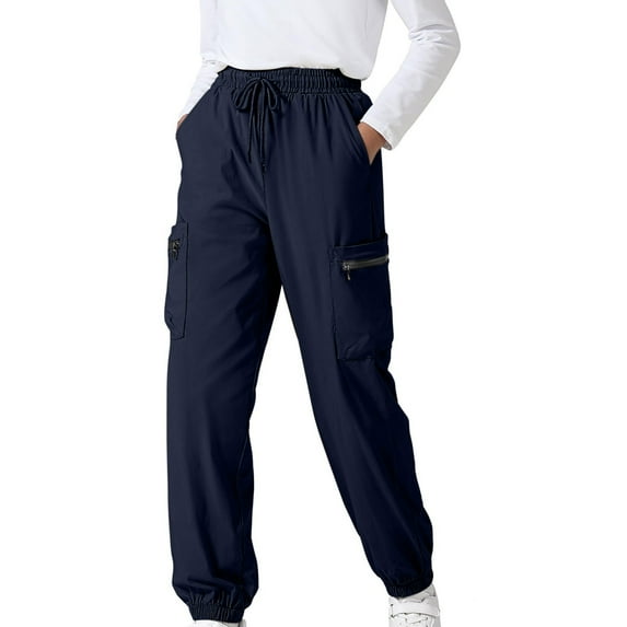 breaise Boys Cargo Pants Kids Water Resistant Athletic Hiking Pants Lightweight Quick Dry Joggers Pants with Zipper Pockets 3-14Years clothes