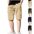 thumbnail image 1 of breaise Boys Cargo Shorts Outdoor Quick Dry Hiking Shorts Lightweight Athletic Short with Zipper Pockets 4-15 Years, 1 of 10