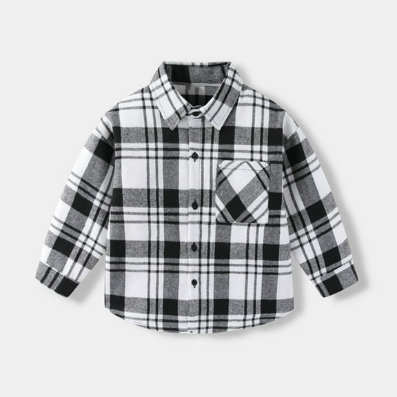 breaise Boys Casual Button Down T Shirt Kid Flannel Shirt Toddler Buffalo Plaid Shirt Boys Long Sleeve Western Shirts
