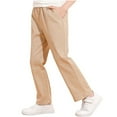 thumbnail image 1 of breaise Boys Dress Pants Flat Front Twill Blend Formal Pants Children School Uniform Pants for Boy, 1 of 8