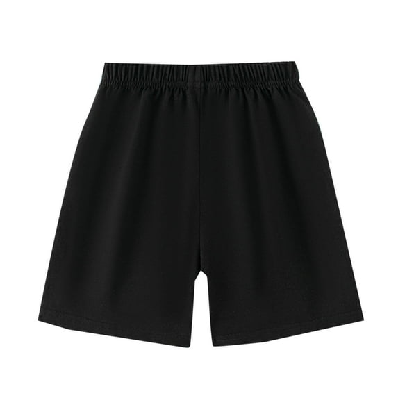 breaise Boys Girls Athletic Shorts Kids High Waisted Biker Shorts Dance Gymnastics Yoga Shorts for Kids Cotton Jogger Trouses