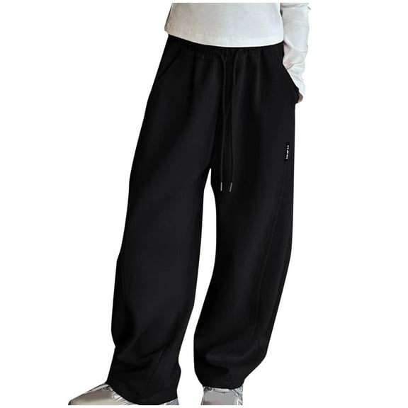 breaise Boys Girls Fleece Jogger Active Sweatpants with Pockets Youth Soft Athletic Joggers Casual Loose Hiking Pants