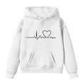 breaise Boys Girls Hood Sweatshirt Dressy Graphic Pullover Children's