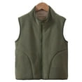 thumbnail image 1 of breaise Boys Girls Sherpa Fleece Vest Full Zip Collar Sleeveless Jacket Kids Lightweight Windproof Winter Coat Warm Waistcoat, 1 of 3