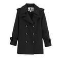 thumbnail image 1 of breaise Boys Girls Trench Coat Trendy Double Breasted Classic Belted Peacoats Dress Coats Lapel Collar Overcoat Outerwear, 1 of 4