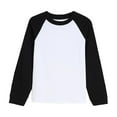 thumbnail image 1 of breaise Boys Long Sleeve Shirts Soft Cotton Basic Tees Youth Boys Color Block Crewneck T-Shirts Fashion Layering Shirts Top 8-16Years, 1 of 5