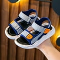 thumbnail image 1 of breaise Boys Sandals Summer Beach Shoes Hook Loop Fashion Flame Breathable Non Slip Sandals Soccer Close for Kids, 1 of 5