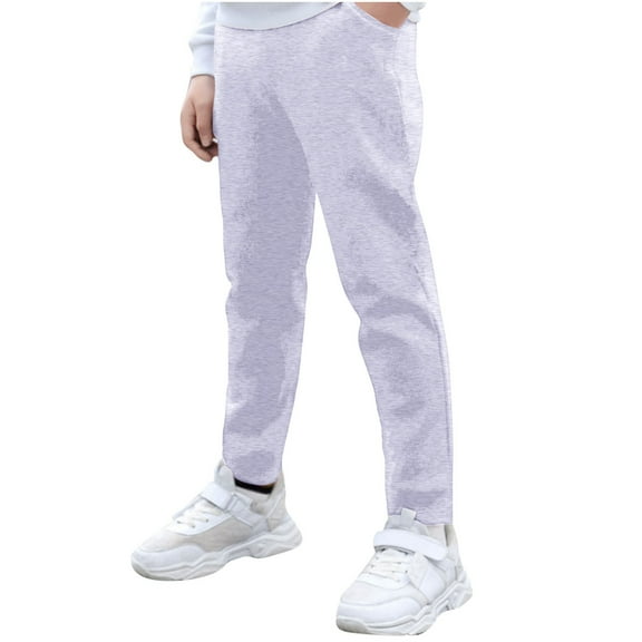 breaise Boys' Stretch Pull on Chino Pants Kids Joggers Sweatpants Casual Workout Pants Sports Trousers for Gym Running