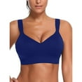 thumbnail image 1 of breaise Bras for Women No Underwire Stretchy Support Sports Bras Large Bust Full Coverage Yoga Bralettes Sexy V Neck Everyday Underwear, 1 of 3