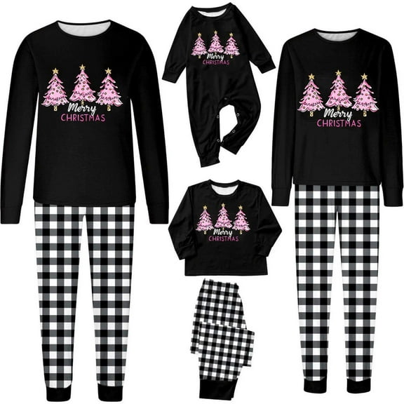 breaise Christmas Family Matching Pajamas Set Festive Xmas Snowman Print Jammies Sets for the Whole Family Holiday Pjs Christmas Loungewear Sets