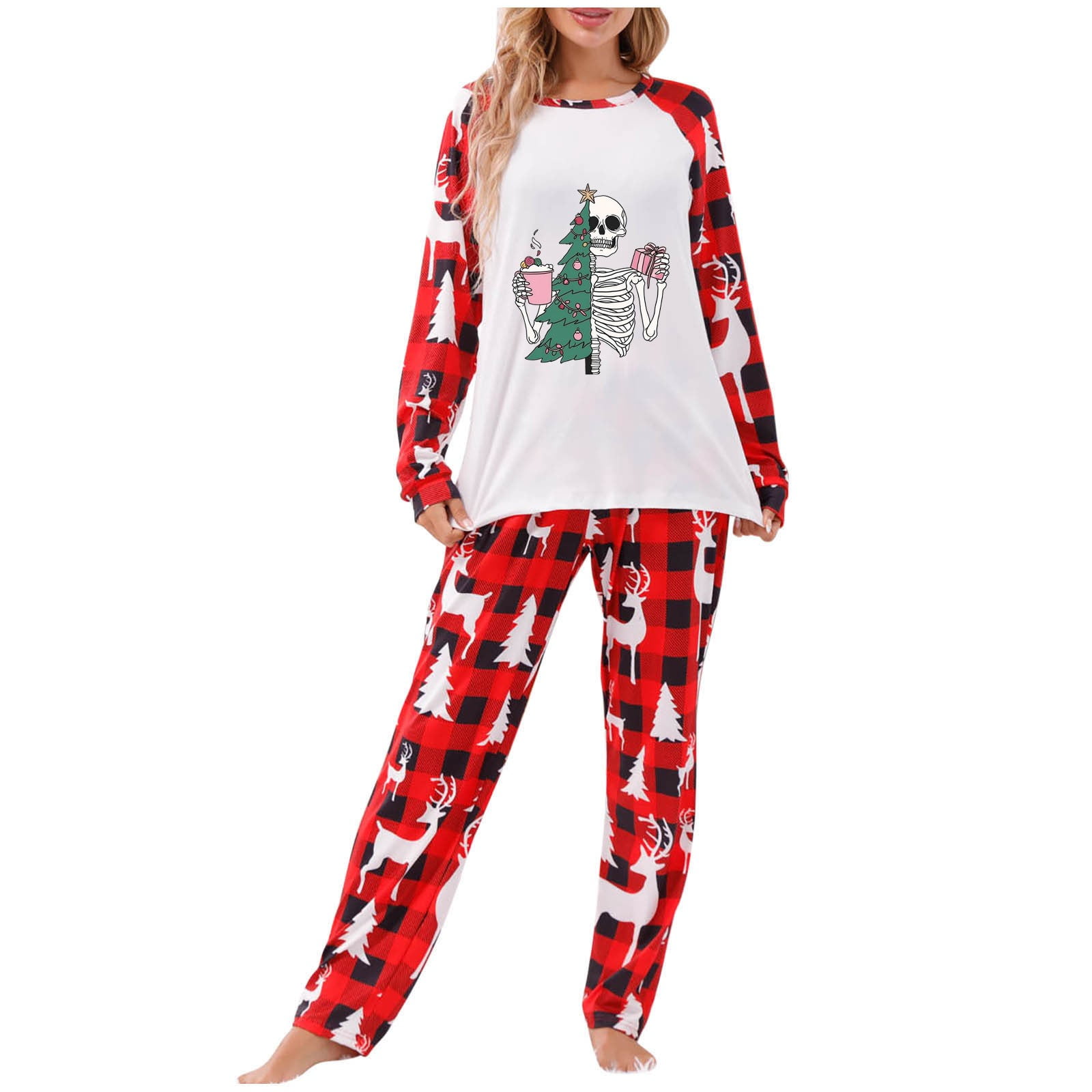 breaise Christmas Family Matching Pajams Sets 2024 Christmas Graphic