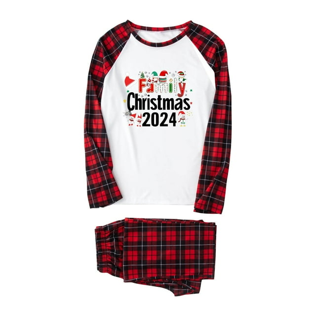 breaise Christmas Pajamas for Family Christmas Pjs Matching Sets 2024 to 2025 Xmas Family