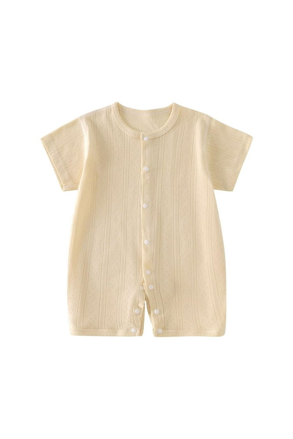Cotton Baby Summer Romper Newborn Baby Boy Girl Clothes Short Sleeve Outfits