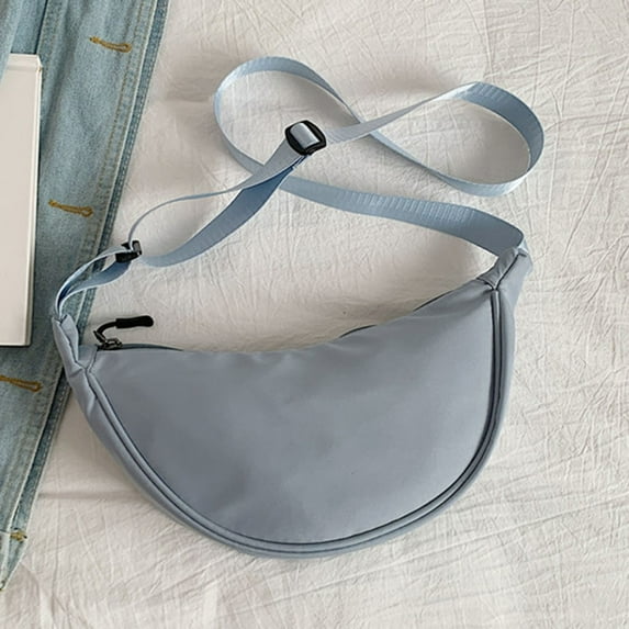 breaise Crossbody Bag Hobo Sling Crescent Bags Women Men Trendy Small Shoulder Bag Purse Dumpling Casual Handbag Adjustable Strap