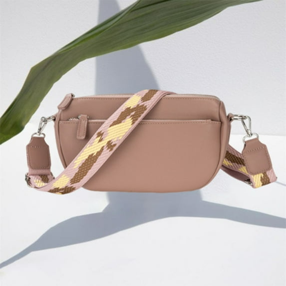 breaise Crossbody Bag for Women Trendy Purse Small Shoulder Handbags with Wide Strap With Multi-Compartment Double Zipper