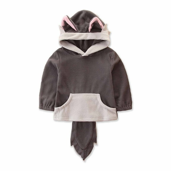 breaise Cute Fox Hooded Pullover Sweatshirt - 3d Cartoon Animal Hoodie Jacket - Boys Girls Cosplay Hooded Sweatshirt - Baby Boy & Girl Sweater Toddler Outfits
