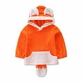 thumbnail image 1 of breaise Cute Fox Hooded Pullover Sweatshirt - 3d Cartoon Animal Hoodie Jacket - Boys Girls Cosplay Hooded Sweatshirt - Baby Boy & Girl Sweater Toddler Outfits, 1 of 4