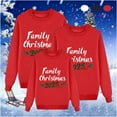 thumbnail image 1 of breaise Family Matching Outfit Christmas Sweatshirt Long Sleeve Crewneck Pullover Letters Xmas Trees Print Top, 1 of 4
