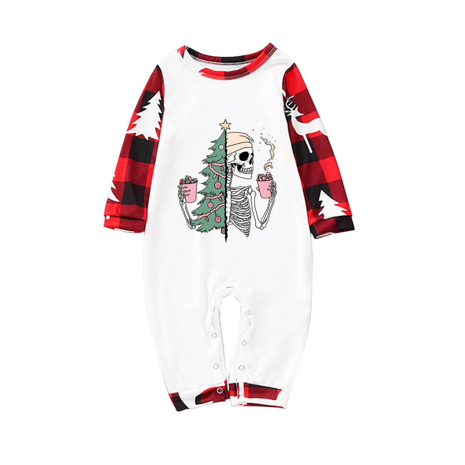 breaise Family Pajams Matching Sets 2024 Christmas Graphic Printed