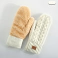 thumbnail image 1 of breaise Faux Fur Mittens Fingerless Gloves Convertible Gloves Fluffy Winter Warm Soft Half Finger Fuzzy Mittens for Women Men, 1 of 6