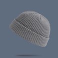 thumbnail image 1 of breaise Fisherman Beanie for Women Men Ribbed Cuffed Winter Hat Warm Stretchy Docker Skull Cap Rolled Brim Unisex Knitted Watch Daily Headwear, 1 of 1