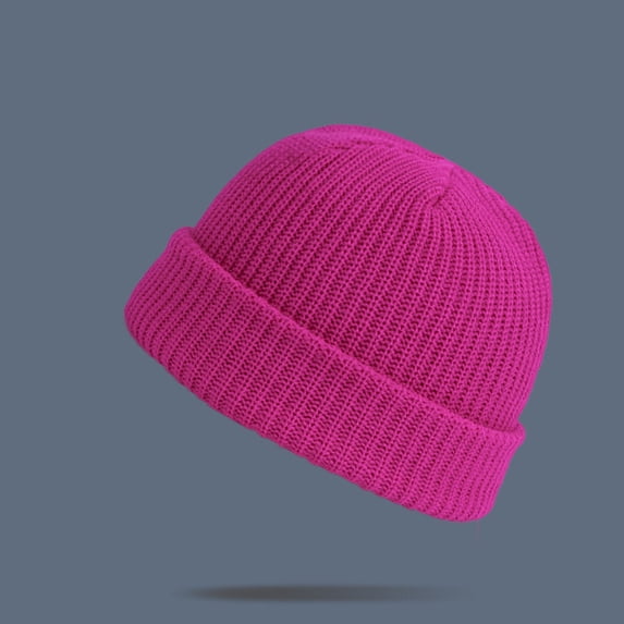 breaise Fisherman Beanie for Women Men Ribbed Cuffed Winter Hat Warm Stretchy Docker Skull Cap Rolled Brim Unisex Knitted Watch Daily Headwear
