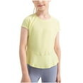 thumbnail image 1 of breaise Girls Athletic Shirts Short Sleeve Quick Drying Sports T-Shirts Crew Neck Activewear Tees Tops for Kids Teens, 1 of 9
