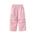 thumbnail image 1 of breaise Girls Baggy Cargo Pants Lightweight Wide Leg Streetwear with Pockets Kids Jogger Trouser 5-16 Years, 1 of 3