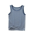 thumbnail image 1 of breaise Girls Boys Sleeveless Tank Tops Stripe Cropped Tanks Basic Racerback Dance Top Summer Cotton Tshirt for Kids Teen, 1 of 3