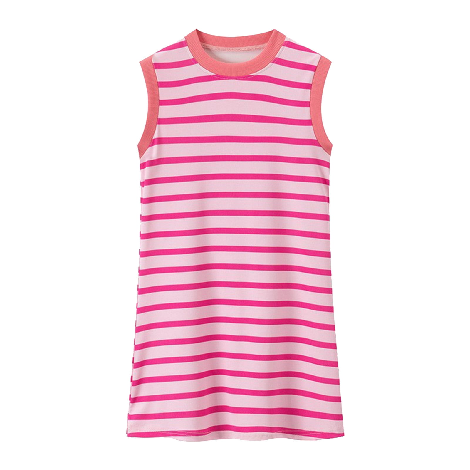 ToBeInStyle Women's Flowy Sleeveless Neckband Top - Loose Fit Tank, Polyester/Rayon/Spandex, Multiple Colors