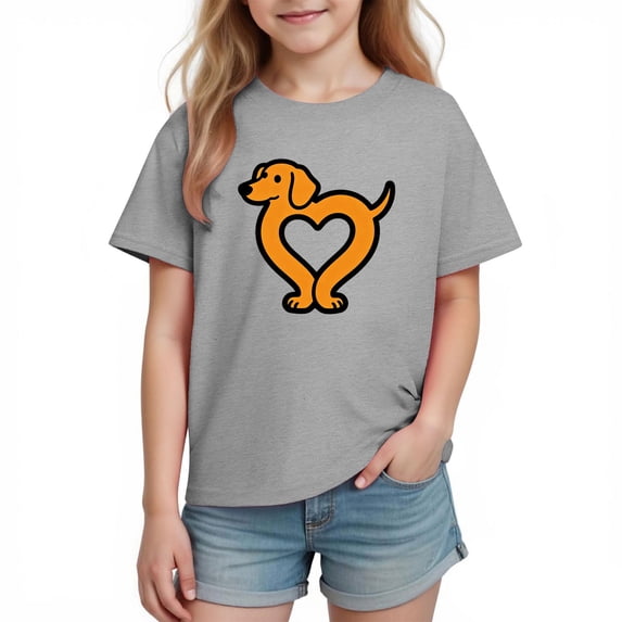 breaise Girls Boys Summer Short Sleeve Tees Valentine's Day Cute Graphic Shirts Loose Fit Short Sleeve Crew Neck Tops Kids Funny Tshirts