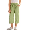 thumbnail image 1 of breaise Girls' Capri Pants with Pockets Wide Leg Drawstring Capris Summer Kid Loose Fit Straight Cropped Sweatpant, 1 of 8
