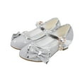 thumbnail image 1 of breaise Girls Dress Shoes Glitter Princess Shoe Flower Mary Jane Low Heels Party Wedding Prom Footwear 4-16 Years, 1 of 7