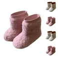 thumbnail image 1 of breaise Girls Faux Fur Boots,Kids Warm Plush Lining Furry Winter Boots for Toddler,Cozy Fluffy Snow Boots, 1 of 8