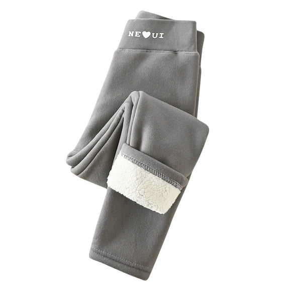 breaise Girls Fleece Lined Leggings Warm Lounge Leggings Full Length Pants Kids for Winter