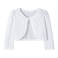 thumbnail image 1 of breaise Girls Floral Lace Bolero Cardigan Kids Shrug Cover Up Cotton Long Sleeve Cardigan for Girls Dress Cover Up, 1 of 9