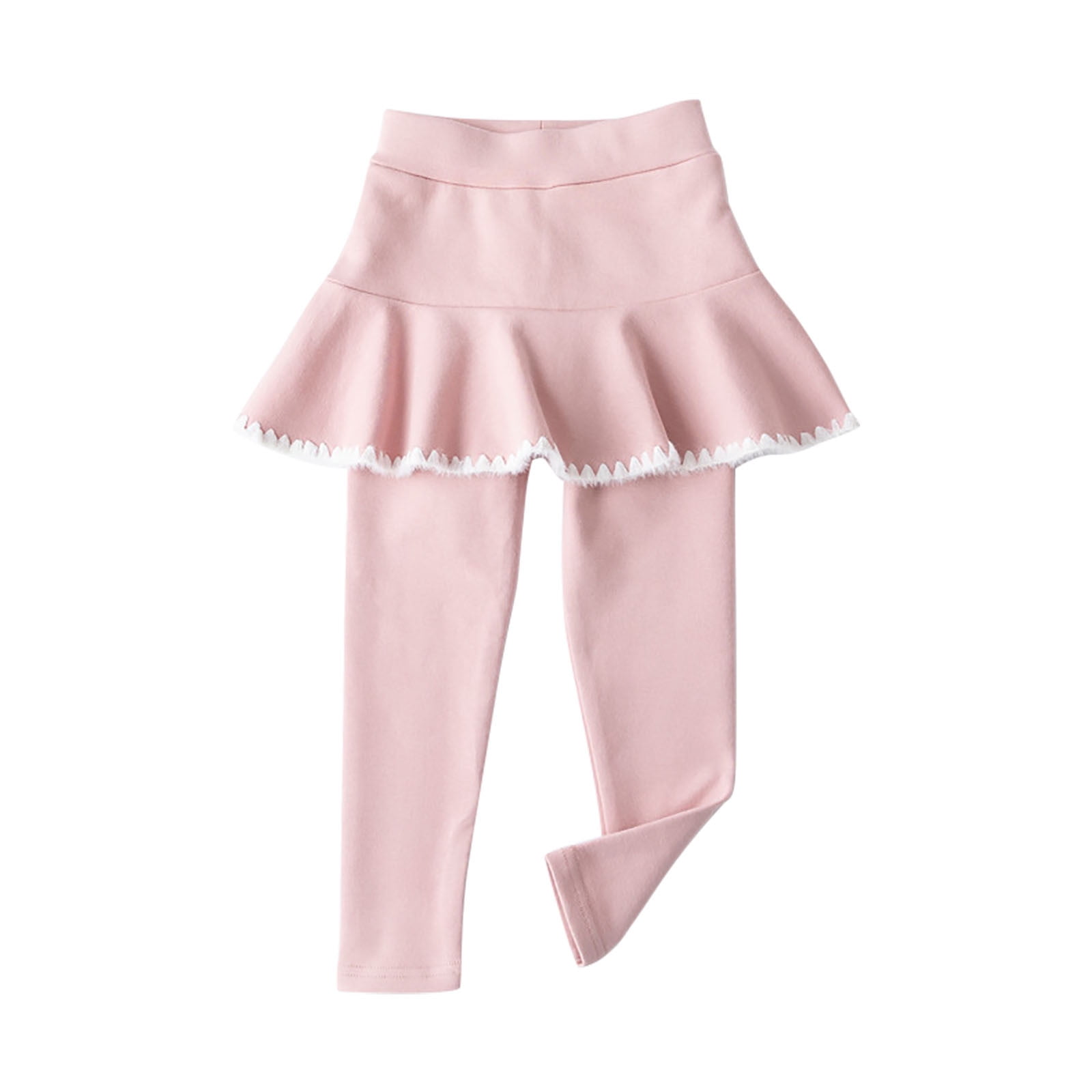 Unique Baby Girl's 2-Piece Back To School Outfit - Ruffle Leggings & Top Set For Toddlers & Kids
