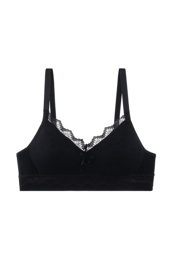 Girls Padded Training Bra Cotton Straps Bras Teen Girls Lace Cotton Cami Bralettes 14-18Years