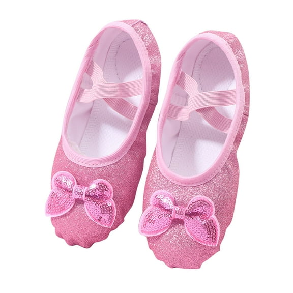 breaise Girls Soft Balle Dance Shoes Slip-on Flats Shoes Toddler Girl Boy Kid Ballet Dancing Yoga Flats Shoes