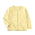 thumbnail image 1 of breaise Girls Sweater Crew Neck Long Sleeve Button-Down Knit Cardigan Sweaters Fall Solid Coat, 1 of 6