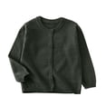 thumbnail image 1 of breaise Girls Sweater Crew Neck Long Sleeve Button-Down Knit Cardigan Sweaters Fall Solid Coat, 1 of 6