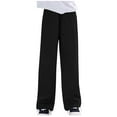 thumbnail image 1 of breaise Girls Sweatpants Casual Wide Leg Palazzo Pants Summer BohoHigh Waist Casual Lounge Pant 2025 Beach Travel Vacation Outfits, 1 of 7