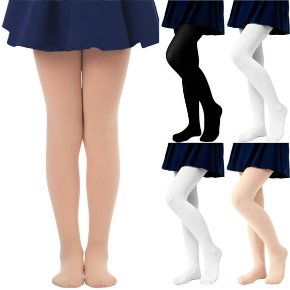 breaise Girls Winter Warm Fleece Lined Tights Thick Dance Tights Cozy Solid High Waisted Slim Leggings 2-14Years