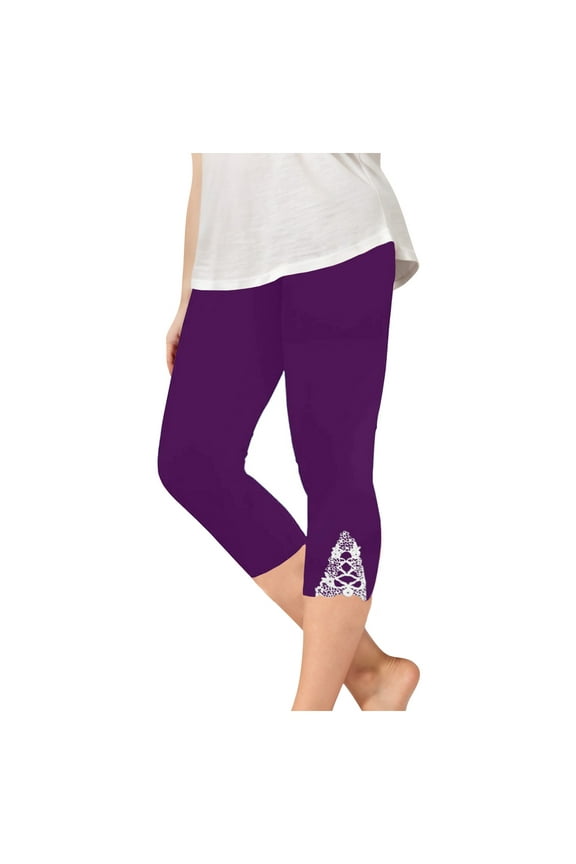 Girls Workout Leggings Kids High Waist Stretch Athletic Dance Yoga Pants Slim Fit Capris 2-13Years