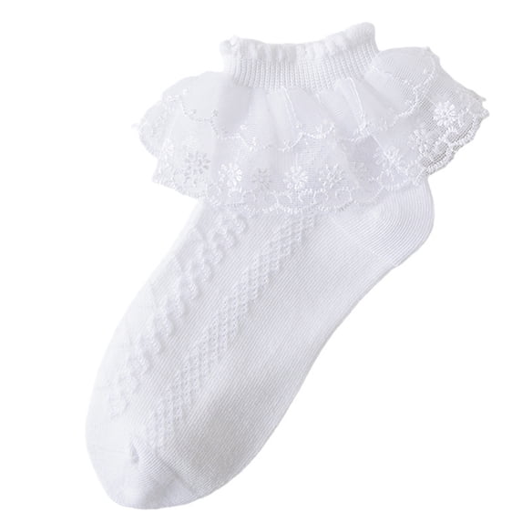breaise Grils Ruffle Socks Toddler Double Layer Lace Princess Dress Sock Tutu Socks for Girl/Toddler 1-13 Years