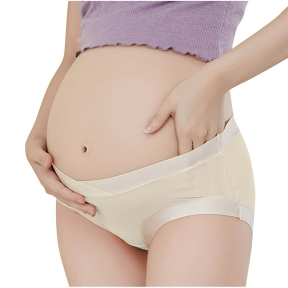 breaise High Waist Belly Support Maternity Underwear for Pregnancy Panties Over Bump Plus Size Pregnant Underpants