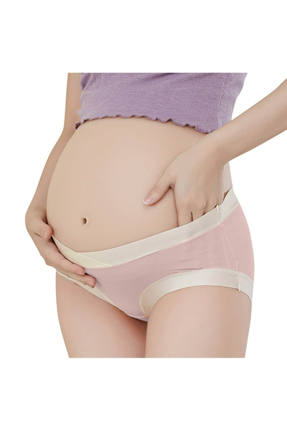 High Waist Belly Support Maternity Underwear for Pregnancy Panties Over Bump Plus Size Pregnant Underpants