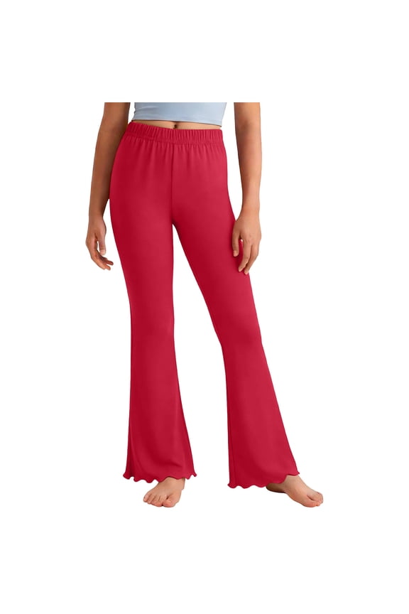 High-Waist Flare Legging Girls Bootcut Workout Pants Slim Fit Flared Yoga Pants Activewear