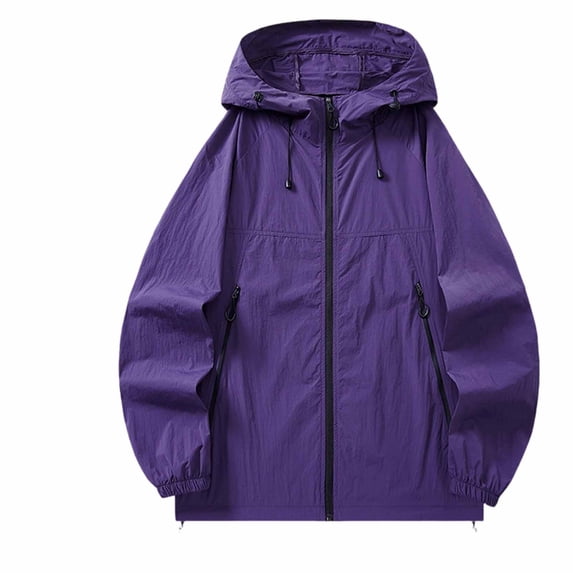 breaise Jacket for Women Sun Protection Long Sleeve Jackets Casual Full Zip Hood Coat Outdoor Running Hinking Workout Coats with Pockets S-4XL